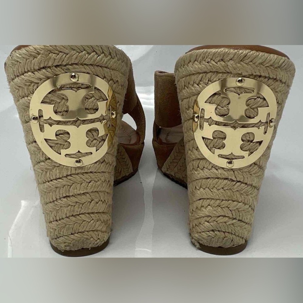 Tory Burch Tan Women's Sandals with Gold Logo Accent - Picture 3 of 6